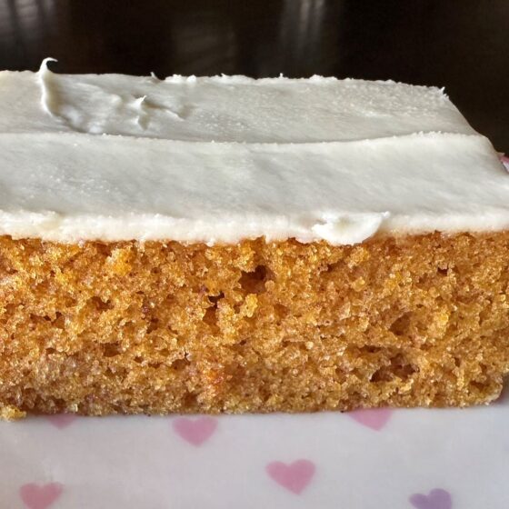 Baby Carrot Bars with Cream Cheese Frosting