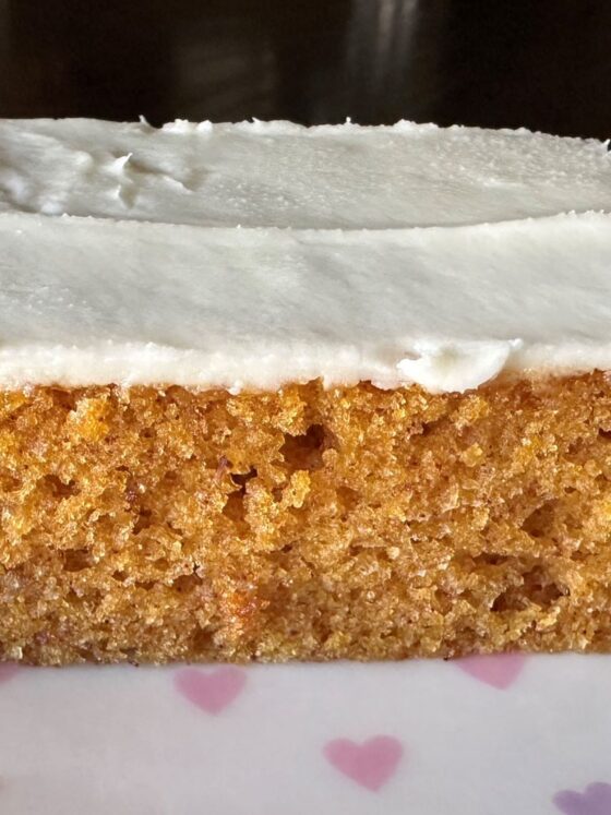 Baby Carrot Bars with Cream Cheese Frosting